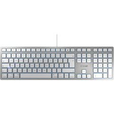 Cherry Wired Keyboard for Mac Slim Quiet Keys Macbook Mini iMac with USB-C Port