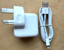 Genuine Apple 10W USB iPad & iPhone X Xs 11 Pro Adapter Charger With Cable A1357