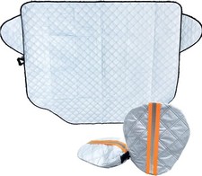 Premium Quilted Frost & Snow Windscreen Cover + Mirror Covers To Fit Citroen C1