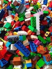 Duplo bundle over 1kg of random bricks mixed shapes and colours Small Base Plate