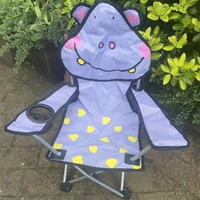 Kids Hippo Child Camping Picnic Garden Patio Beach Foldable Chair
