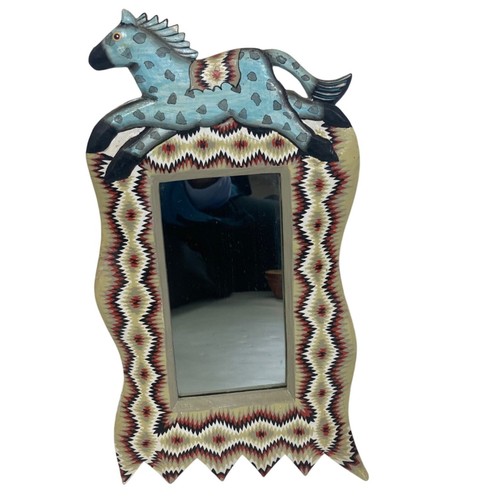 Folk art hand - hand, horse
