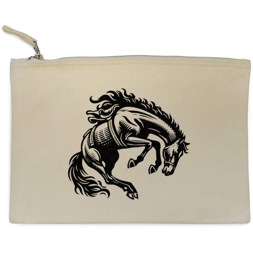 Bucking bronco canvas - canvas, clutch