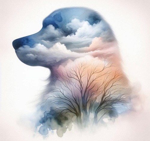 Flowered labrador cross - flowered, (2)