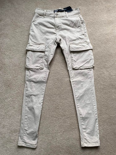 Zara men beige cargo - beige,