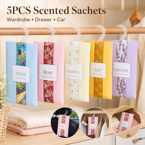 5pcs fragrance sachet - sachet, natural