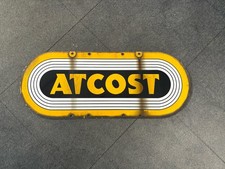 Vintage ATCOST Sign Metal Sign