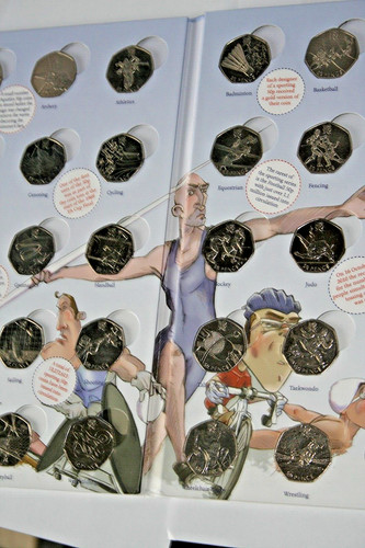 2012 olympic 50p coins - 2012,