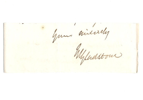 William ewart gladstone signed - ewart,