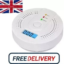 Carbon Monoxide Detector Warning Alarm Sensor LED Digital Battery Powered