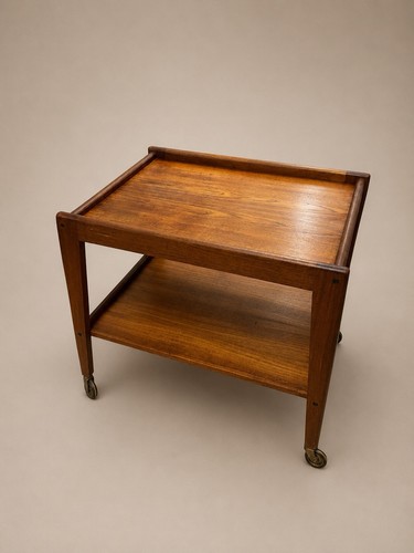 Vintage teak drink trolley - vintage,