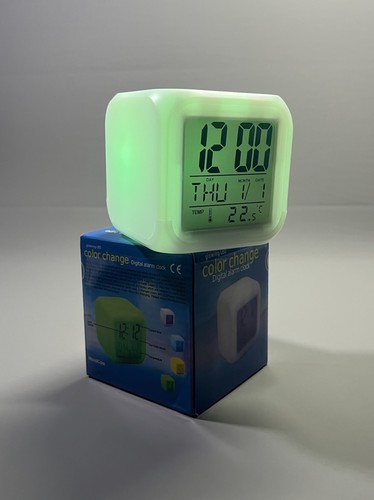 Kids cube alarm clock - cube, color