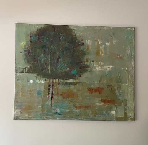 Large original tree painting - original,