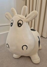 Happy Hopperz White Cow children's inflatable space hopper/bouncer