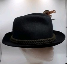 Capo Black Tyrolean Felt Hat