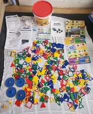 Polydron Mighty Box 295+ Pcs Multi Colour,Rare,collectible 