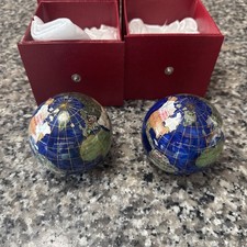 2 Boxed Gemstone Paperweights