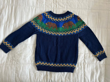 Boys Mini Boden bear detail