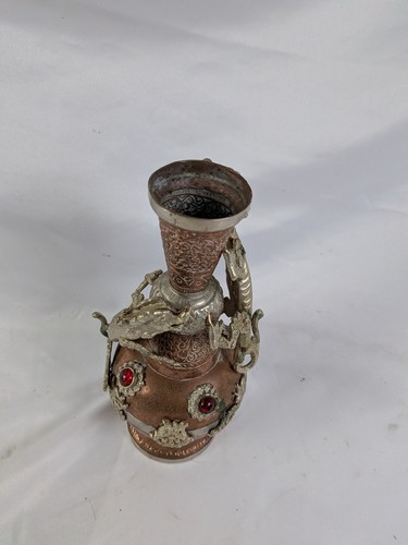 Vase brass dragon - vase,
