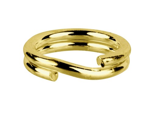 Gold 5mm split ring 9ct - split,