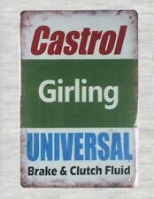 wall art Castrol girling universal brake clutch fluid tin metal sign