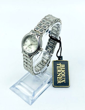 New BIJOUX TERNER Ladies Stainless Steel Watch -Link Bracelet - Classic Elegance