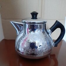 CARLTON WARE SWAN BRAND VINTAGE SILVER CHROME TEAPOT SIZE SMALL - USED