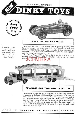 1950s dinky toy advert m - 1950s,