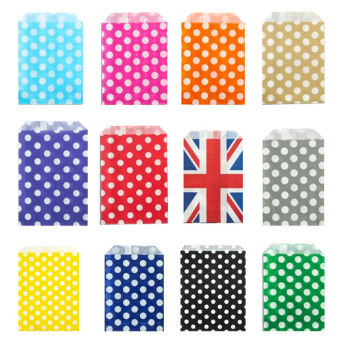 Paper sweet bags polka - polka, dot