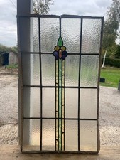 Lovely Art Deco Stained Glass Window Panel ODS17