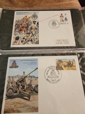 60 First Day Covers - British Regiments, Rourkes Drift, Heli Service and...