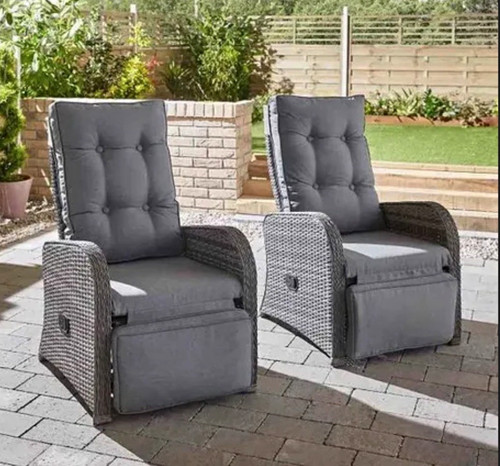 Grey rattan wicker - grey, outdoor