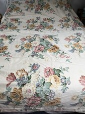 Vintage Sanderson fabric Pretty Fiorella floral curtains 94” w 66” d