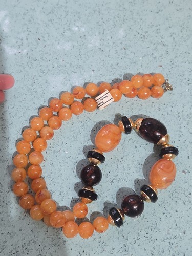 Corocraft faux amber beads - faux,