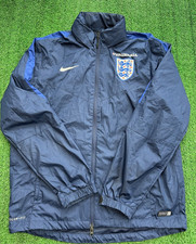 England Nike Navy Storm Fit Rain Jacket Coat | Mens Adult Large Football Kit