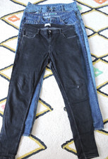 Lot 3 Bundle Pairs Denim Jeans W34/36 Mens Red Herring Dont Think Twice Black