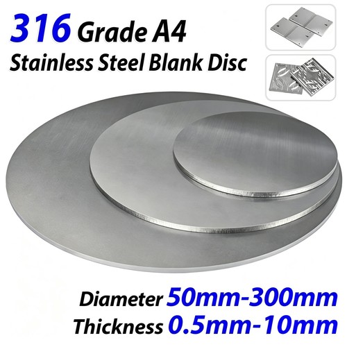 Stainless steel blank disc - stainless,