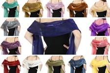 Silky Iridescent Scarf Wrap