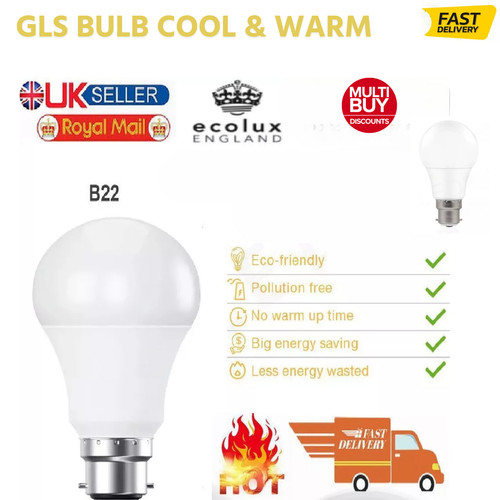 Gls b22 e27 light bulbs - e27,