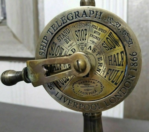 Antique brass ship engine - 6",