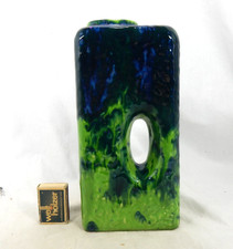 Rare 70s design Marei Fat Lava pottery pottery vase integral handle 2004 chip!