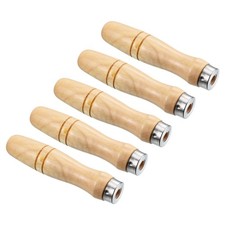5Pcs 4.9" Wooden File Handle