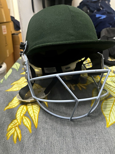 Masuri green full face cricket - green,