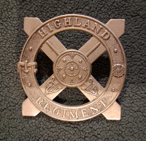 Highland regiment cap badge - regiment,