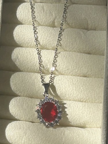 Vintage style ruby red crystal - vintage,