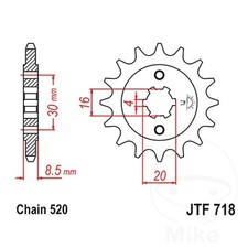 JT Front Sprocket 13 Tooth 520