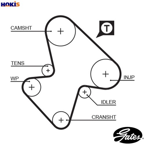 Timing belt 5207 for - for, peugeot