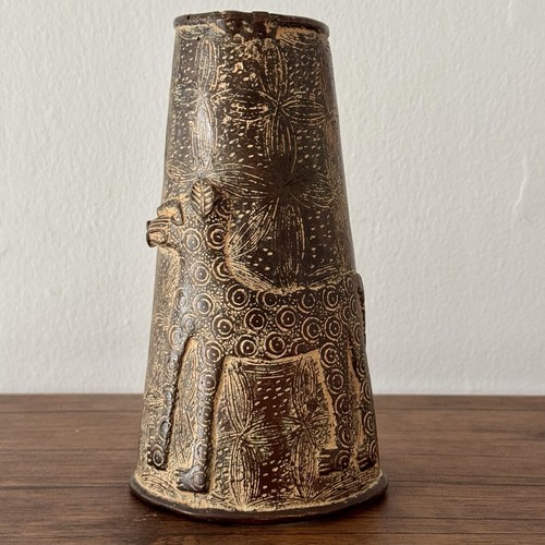 Benin bronze leopard cuff - leopard,
