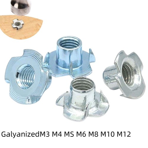 Four pronged nuts captive - four,