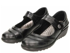 Ladies Women Low Wedge Touch Fastening Cushioned Hospital Nurse Shoes Work Shoes